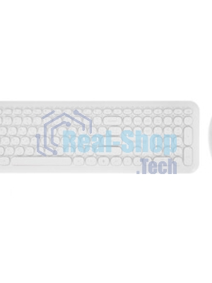 Комплект клавиатура+мышь Smartbuy 666395AG беспроводной, USB, 1000 DPI, белый