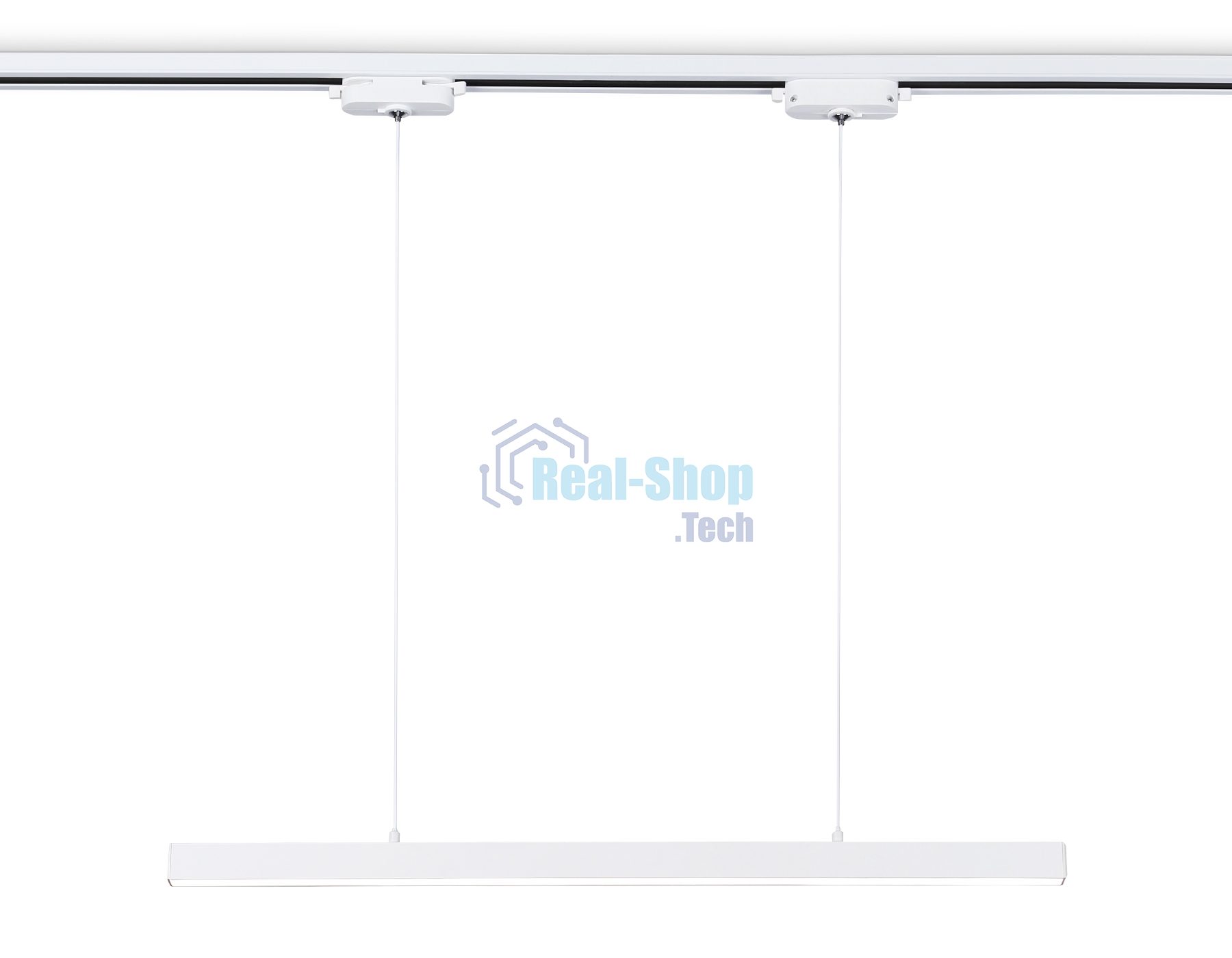 Трековый однофазный подвесной светодиодный светильник Ambrella light GL6783 WH белый LED 24W 4200K 600*22*1025