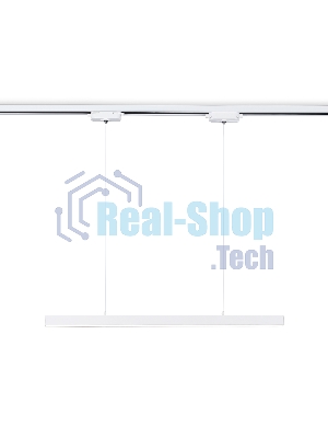 Трековый однофазный подвесной светодиодный светильник Ambrella light GL6783 WH белый LED 24W 4200K 600*22*1025