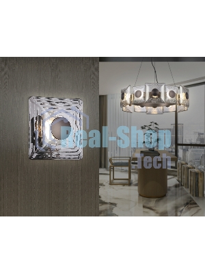 Настенный светодиодный светильник Ambrella light LH31037 GR/SM серый/дымчатый 6W 3000K 150*150*85