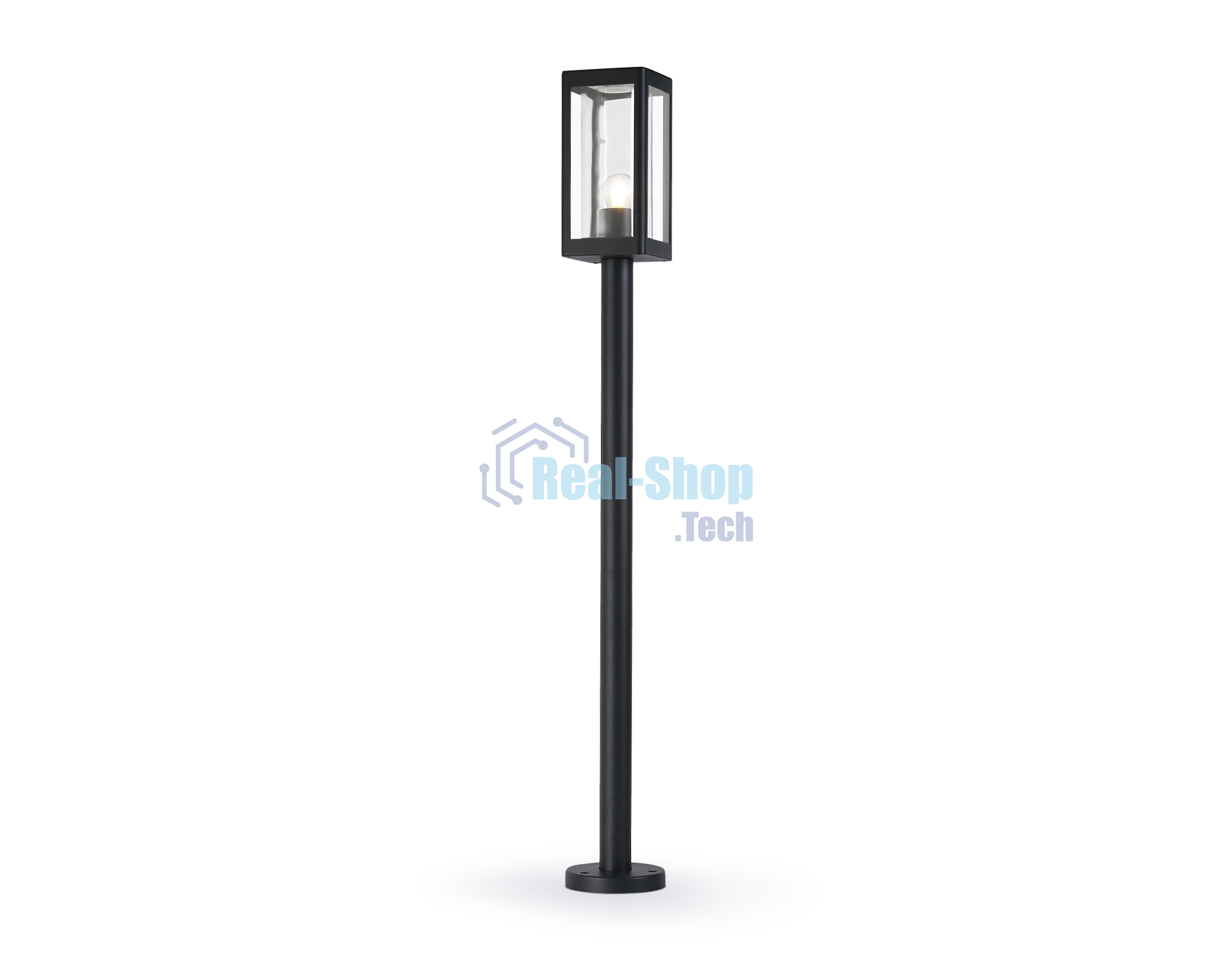 Светильник Ambrella light ST2425 BK/CL черный/прозрачный IP54 E27 max 40W 110*110*1000
