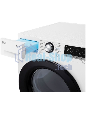 Сушильная машина LG DC90V3V6W белый, 9 кг, сушка - тепловой насос, программ - 14, 60 x 85 x 66 см