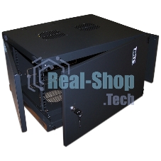 Шкаф настенный Next, 6U 550x450, металлическая дверь, черный