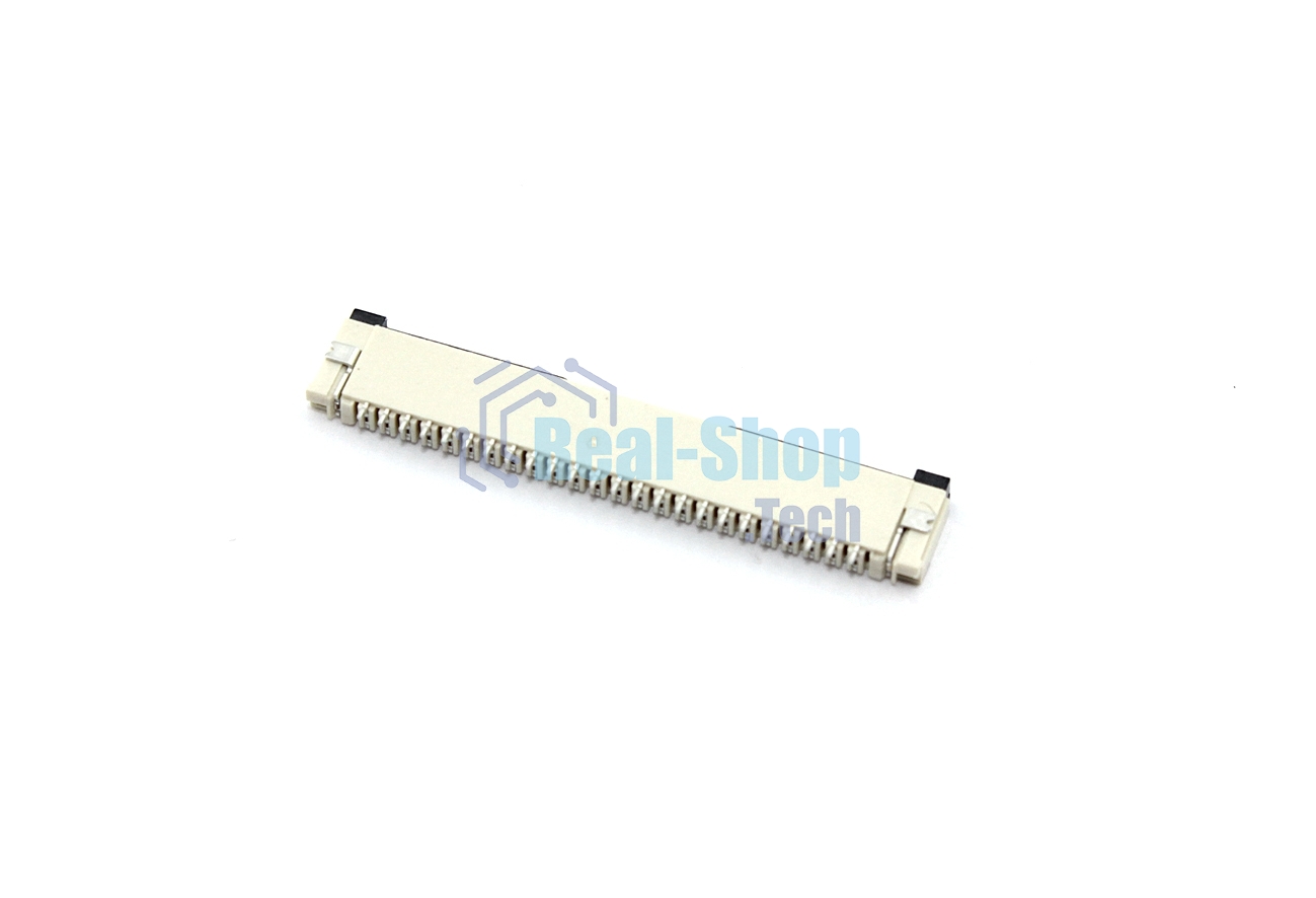 Разъем FPC Flip-Lock 1010-24RLGF 24 pin высота 1мм шаг 1мм