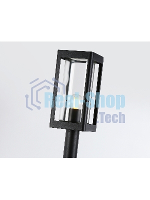 Светильник Ambrella light ST2425 BK/CL черный/прозрачный IP54 E27 max 40W 110*110*1000