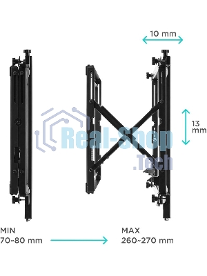 Настенное крепление ONKRON PRO7 Mдля видеостен 40”-70