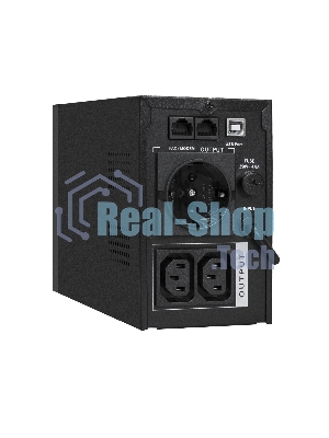 Источник бесперебойного питания ExeGate SpecialPro UNB-1000.LED.AVR.1SH.2C13.RJ.USB 1000VA/550W, LED, AVR,1*Schuko+2*C13, RJ45/11,USB, металлический корпус, черный