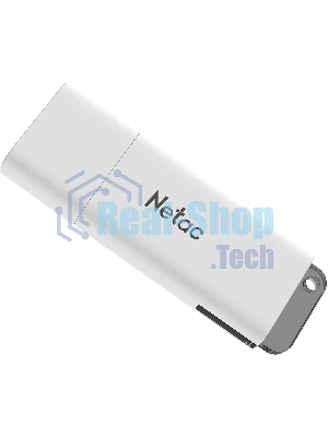 Флешка USB Netac U185 (NT03U185N-004G-20WH), 4Gb, USB 2.0, R/W 25/10, белый/серый