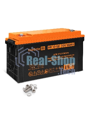 Аккумуляторная батарея ExeGate EX282989RUS HR 12-120 (12V 120Ah, под болт М8)