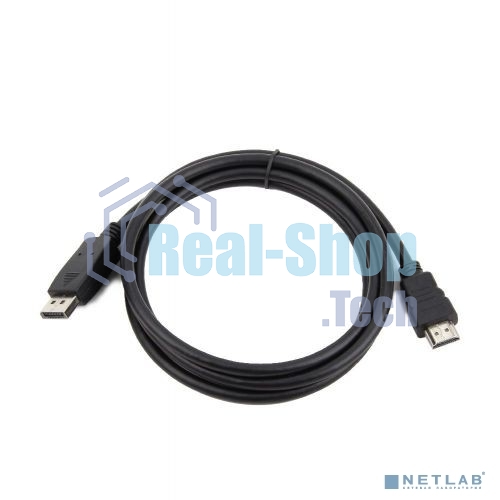 Кабель Filum Display port-HDMI 3 м., медь, черный, разъемы: Display port male- HDMI A male, пакет. FL-C-DPM-HM-3M (894193)