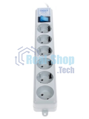 Фильтр-удлинитель PowerCube PRO (SPL(5+1)-16B-P-3M) 3.0 м, LC контур - подавление В/Ч помех, 16А/3,5кВт
