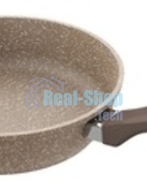 Сковорода Мечта с28806 Гранит brown 28 см, несъемная ручка стеклянная крышка