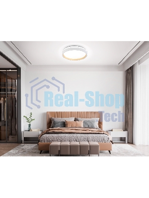 Светодиодный светильник RGB Ambrella light FZ601 WH/GD белый/золото IP20 46W 3000K-6500K+RGB D390*80 (ПДУ ИК)