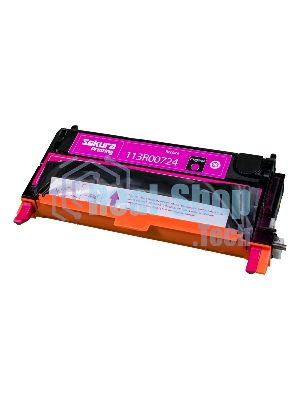 Картридж Sakura 113R00724 для Xerox P6180, пурпурный, 6000 к.