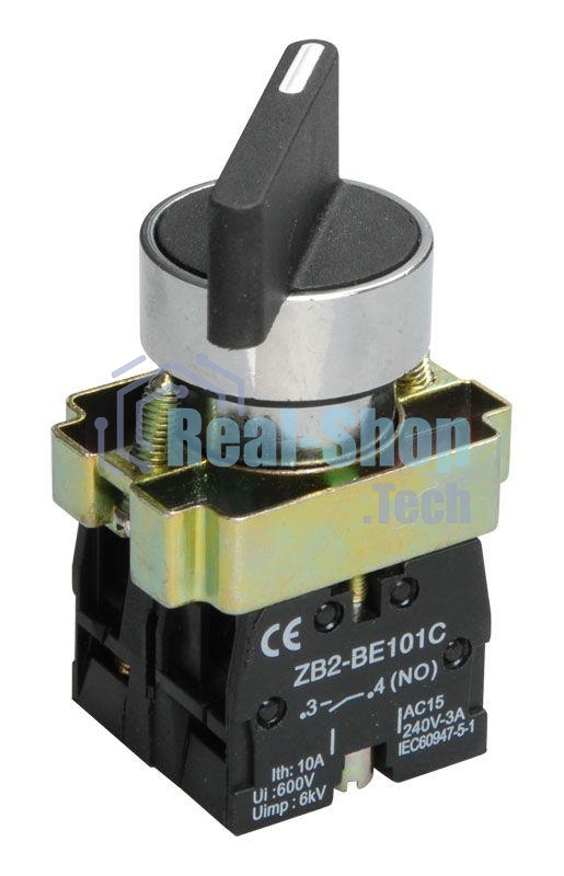 Переключатель LAY5-BJ25 на 2 полож. черный I-O дл. ручка IEK BSW70-BJ-2-K02