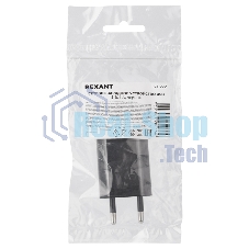 Сетевое зарядное устройство Rexant USB, 5V, 1 A, черный