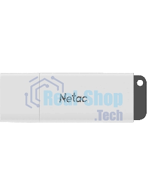 Флешка USB Netac U185 (NT03U185N-004G-20WH), 4Gb, USB 2.0, R/W 25/10, белый/серый