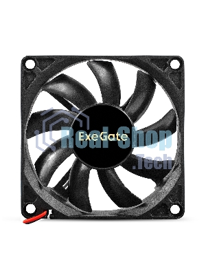 Вентилятор 24В DC ExeGate EX08015B2P-24 (80x80x15 мм, 2-Ball (двойной шарикоподшипник), 2pin, 2550RPM, 30dBA)