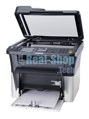 МФУ лазерное Kyocera Ecosys FS-1025MFP (1102M63RU0/1102M63RUV/1102M63RU2/1102M63NX2/1102M63DZ2), A4, ч/б, печ. до 25 стр/мин., скан. до 18 стр/мин. (ч/б) 6 стр/мин. (цвет), 600 x 1800 dpi (печать) 600x600dpi (скан), USB, RJ-45