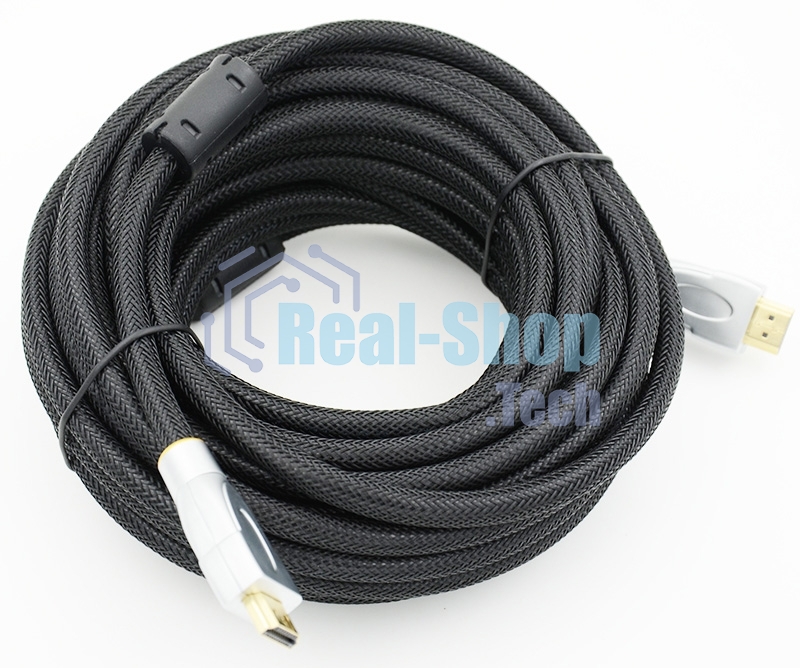 Кабель аудио-видео Behpex HDMI (m)/HDMI (m) 10м. феррит.кольца позолоченные контакты черный