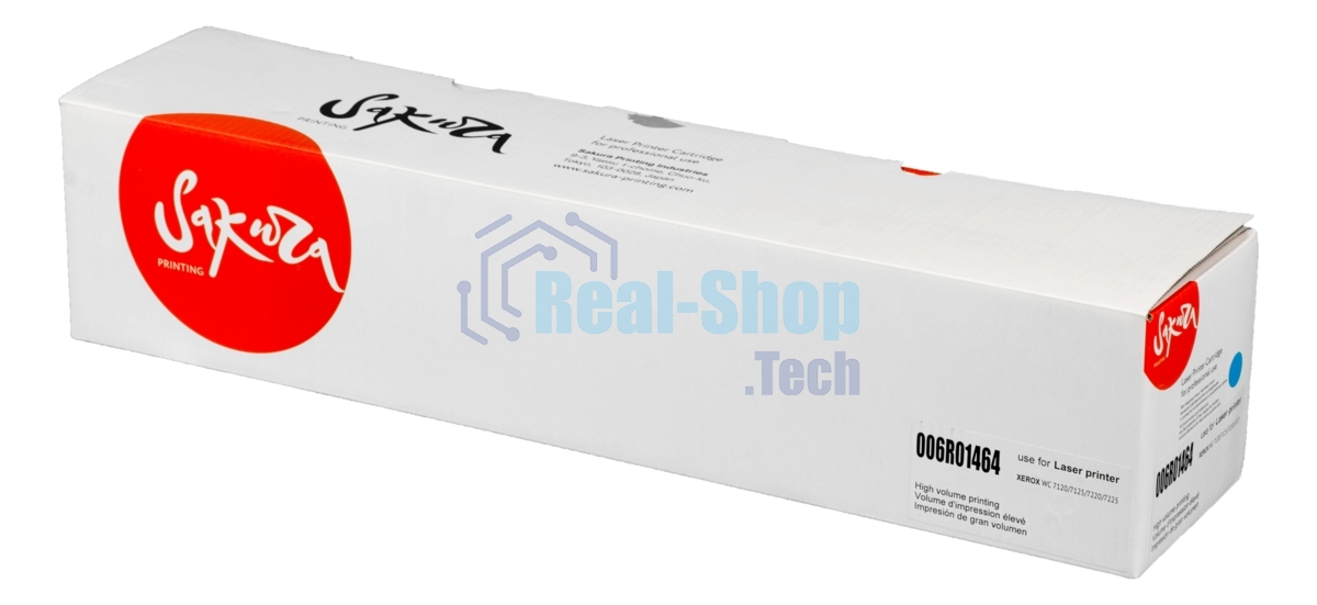Картридж лазерный Sakura 006R01464 для Xerox WorkCentre 7120/7125, WC 7220/7225, голубой, 15 000 к.