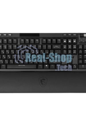 Клавиатура MSI STRIKE Pro W Silent механическая серый/черный USB Multimedia for gamer LED (подставка для запястий) (S11-43RU210-CLA)