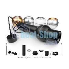 Корпус светильника C7456 SBK черный песок D70*H200mm MR16 GU5.3