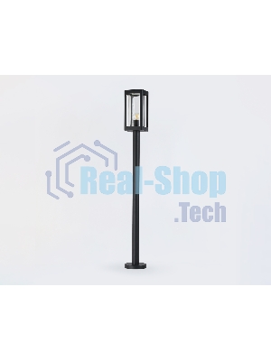 Светильник Ambrella light ST2425 BK/CL черный/прозрачный IP54 E27 max 40W 110*110*1000