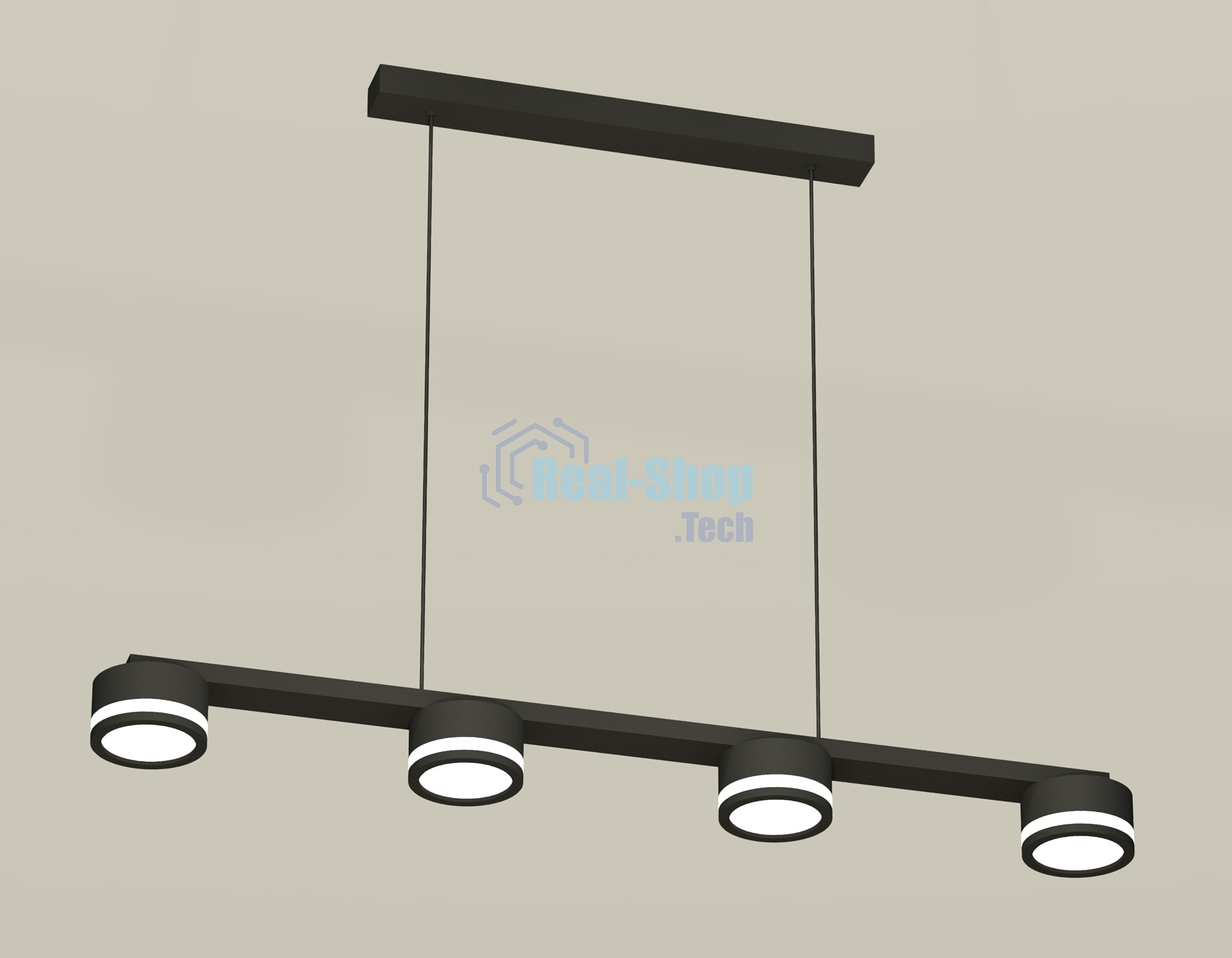 Светильник Ambrella light XB9152200/4 SBK/FR черный песок/белый матовый GX53 (C9152, N8415)