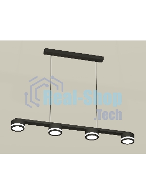 Светильник Ambrella light XB9152200/4 SBK/FR черный песок/белый матовый GX53 (C9152, N8415)