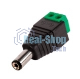 Разъем DC штекер питания с клеммной колодкой, под винт Adapter-HF