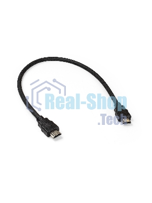 Кабель HDMI Exegate EX287728RUS EX-CC-HDMI2-0.5 (19M/19M, 0,5м, v2.0, 4K UHD, Ethernet, позолоченные контакты)