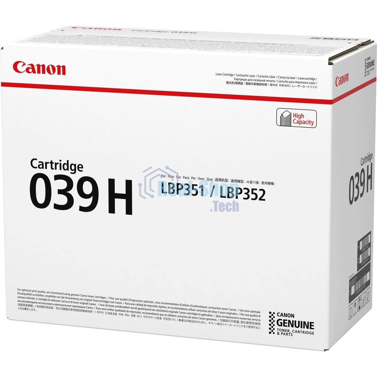 Картридж лазерный CANON CRG 039 HBK черный (25000 стр.) для Canon LBP-351