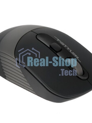 Мышь беспроводная A4Tech Fstyler FG10 черный/серый, 2000 dpi, радиоканал, USB, кнопки - 4