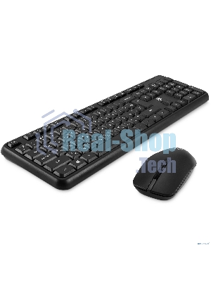 Комплект клавиатура+мышь Oklick S277W беспроводной, USB, 1600 DPI, чёрный