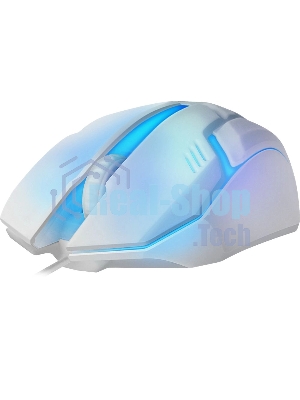 Мышь проводная Defender Cyber MB-560L белый, 1200 dpi, USB, кнопки - 3