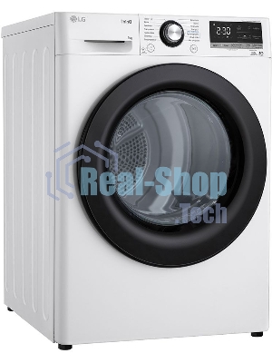 Сушильная машина LG DC90V3V6W белый, 9 кг, сушка - тепловой насос, программ - 14, 60 x 85 x 66 см