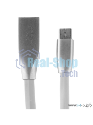 Кабель USB 2.0 Cablexpert CC-G-mUSB01W-1M, AM/microB, серия Gold, длина 1м, белый, блистер