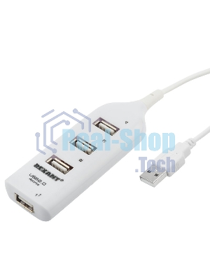 Разветвитель USB 2.0 Rexant на 4 порта белый