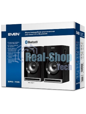 Акустическая система SVEN SPS-705 2.0 черный 40Вт