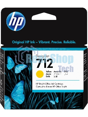 Картридж струйный HP 712 3ED69A желтый (29мл) для HP DJ Т230/630