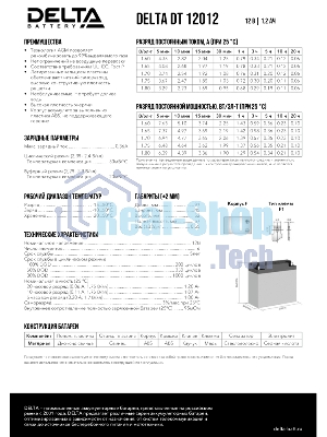 Батарея для ИБП Delta DT 12012 (12V, 1.2Ah)