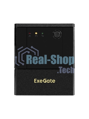 Источник бесперебойного питания ExeGate Power NB-2000.LED.AVR.4SH.USB (2000VA/1200W, LED, AVR, 4*Schuko, USB, батарея 12V 9Ah - 2 шт., металлический корпус, Black)