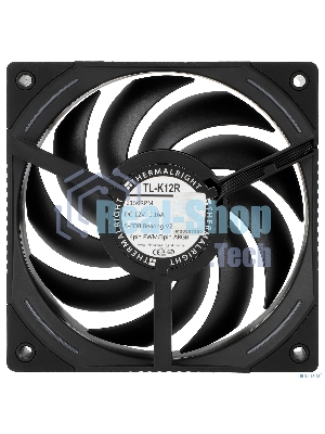 Кулер для корпуса Thermalright TL-K12R Reverse (120x120x25mm, 4-pin PWM, ARGB, 69CFM, 27dBA, 2150RPM, черный)