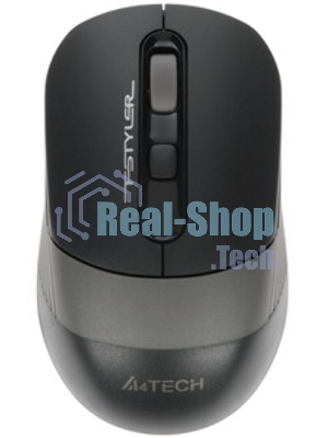 Мышь беспроводная A4Tech Fstyler FG10 черный/серый, 2000 dpi, радиоканал, USB, кнопки - 4