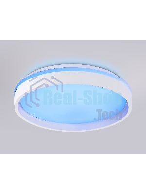 Светодиодный светильник RGB Ambrella light FZ601 WH/GD белый/золото IP20 46W 3000K-6500K+RGB D390*80 (ПДУ ИК)