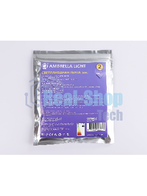 Светодиодная лента Ambrella light GS1402 2835 240Led/ 17W m/ 12V IP20 4500K/ 5000*10*1.2mm (2 конт.)