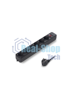 Сетевой фильтр ExeGate EX266864RUS SP-6-1.5B (6 розеток, 1.5м, евровилка, черный)