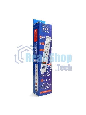 Сетевой фильтр Powercube SPG-B-15-WHITE 5 м, 5 розеток, белый, коробка