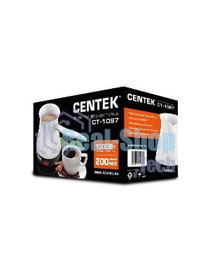 Электрическая турка Centek CT-1097 белый 200 мл, 1050 Вт.